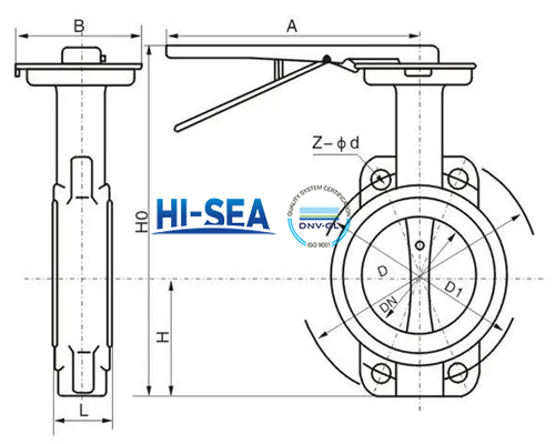 GB_T3037-74 Marine double-eccentric center Butterfly Valve drawing.jpg